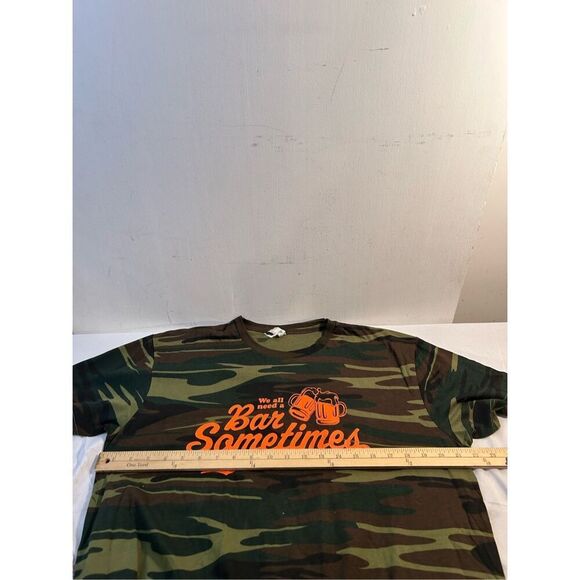 Clay Walker Concert tshirt camo & orange large "We all need a bar" - Picture 6 of 7